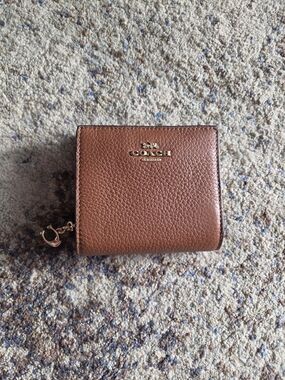 COACH Leather Snap Wallet